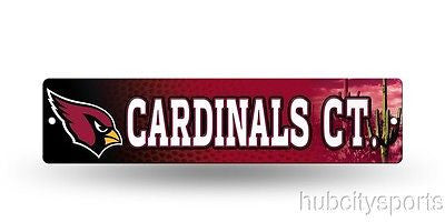 Arizona Cardinals Street Sign NEW! 4"X16" "Cardinals Ct." Man Cave NFL