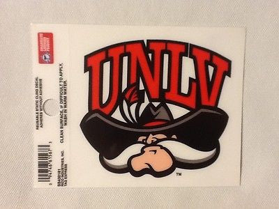 UNLV Runnin Rebels Static Cling Sticker Decal NEW!! Window or Car! NCAA