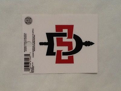 San Diego State Aztecs Static Cling Sticker NEW!! Window or Car! NCAA
