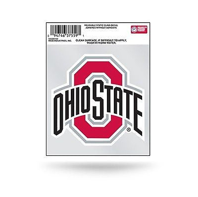 Ohio State Buckeyes Logo Static Cling Decal NEW!! Car or Truck Window