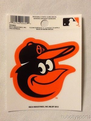 Baltimore Orioles Static Cling Sticker Decal NEW!! Window or Car! O's