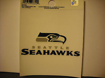 Seattle Seahawks Logo Static Cling Sticker NEW!! Window or Car! NEW LOGO!
