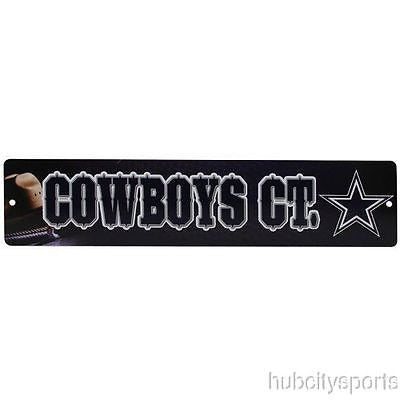 Dallas Cowboys Street Sign NEW! 4"X16" "Cowboys Ct." Man Cave NFL