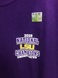 LSU Tigers 2019 National Champions Purple Shirt Sizes S-3XL Long Sleeve