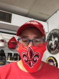 Louisiana Ragin Cajuns Fleur de Lis Fan Mask One Size Fits Most NEW!