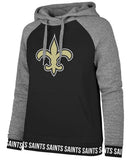 New Orleans Saints Womens Black Hoodie Sweatshirt '47 Size S-XL Encore