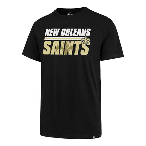 New Orleans Saints Black Shirt '47 Short Sleeve Black Shadow