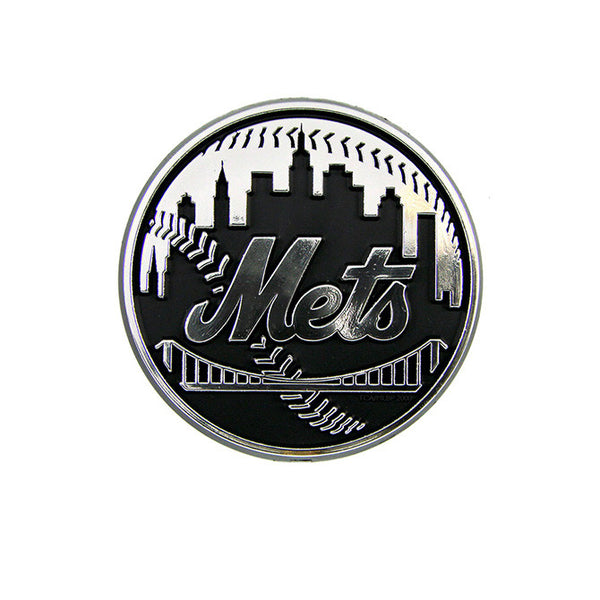 New York Mets Logo 3D Chrome Auto Decal Sticker NEW! Truck or Car – Hub ...