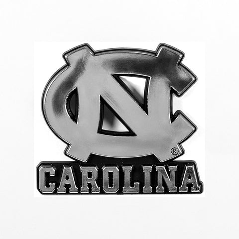 North Carolina Tar Heels Logo 3D Chrome Auto Decal Sticker NEW! Truck or Car