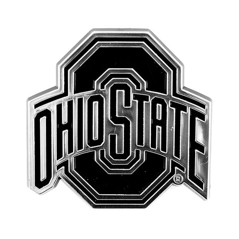 Ohio State Buckeyes Logo 3D Chrome Auto Decal Sticker NEW! Truck or Car Meyer