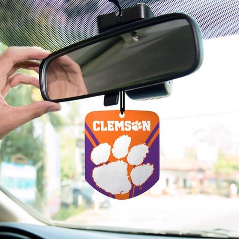 Clemson Tigers Air Freshener Fresh Scent 2 Pack Car Truck NEW 3x3 Inches