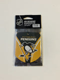 Pittsburgh Penguins Air Freshener Fresh Scent 2 Pack Car Truck NEW 3x3 Inches