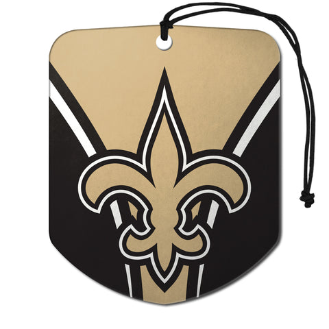 New Orleans Saints Air Freshener Fresh Scent 2 Pack Car Truck NEW 3x3 Inches