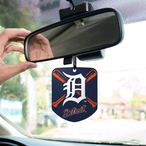 Detroit Tigers Air Freshener Fresh Scent 2 Pack Car Truck NEW 3x3 Inches