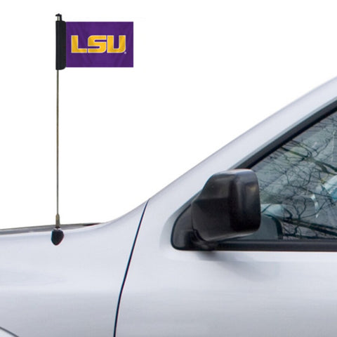 LSU Tigers Antenna Flag NEW! Free Shipping 2 Sided 4x5 Inches