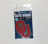 Oklahoma Sooners Logo Auto Badge Decal Sticker NEW Truck Car