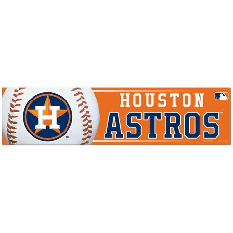 Houston Astros Bumper Sticker NEW!! 3 x 11 Inches Free Shipping! Wincraft