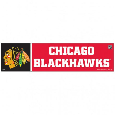 Chicago Blackhawks Bumper Sticker NEW!! 3 x 11 Inches Free Shipping! Wincraft