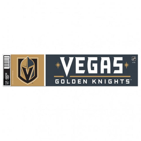 Vegas Golden Knights Bumper Sticker NEW!! 3 x 11 Inches Free Shipping! Wincraft