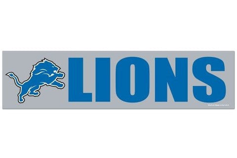 Detroit Lions Bumper Sticker NEW!! 3 x 11 Inches Free Shipping! Wincraft