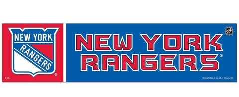 New York Rangers Bumper Sticker NEW!! 3 x 11 Inches Free Shipping! Wincraft
