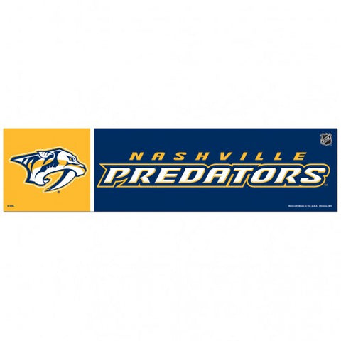 Nashville Predators Bumper Sticker NEW!! 3 x 11 Inches Free Shipping! Wincraft