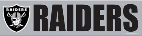 Oakland Raiders Bumper Sticker NEW!! 3 x 11 Inches Free Shipping! Wincraft