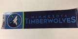Minnesota Timberwolves Bumper Sticker NEW!! 3 x 11 Inches Free Shipping! Wincraft