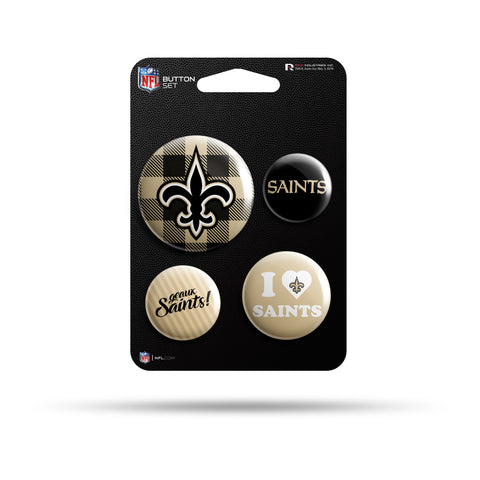New Orleans Saints Team Button Set NEW Free Shipping 1.5 Inches