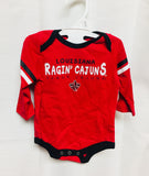 Louisiana Ragin Cajuns Infant Onesie Set Long Sleeve 0-12 Months