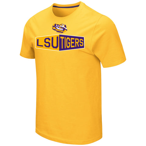 LSU Tigers Gold Shirt Sizes S-2XL Free Shipping Ralph LSU on back