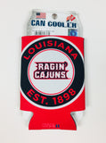 Louisiana Ragin Cajuns Can Koozie Holder Free Shipping! NEW! Collapsible Wood Evolution