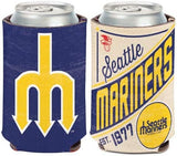 Seattle Mariners Retro Logo Can Koozie Holder Free Shipping! NEW! Collapsible