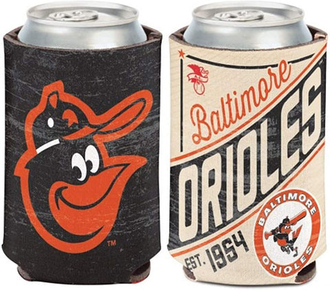 Baltimore Orioles Retro Logo Can Koozie Holder Free Shipping! NEW! Collapsible