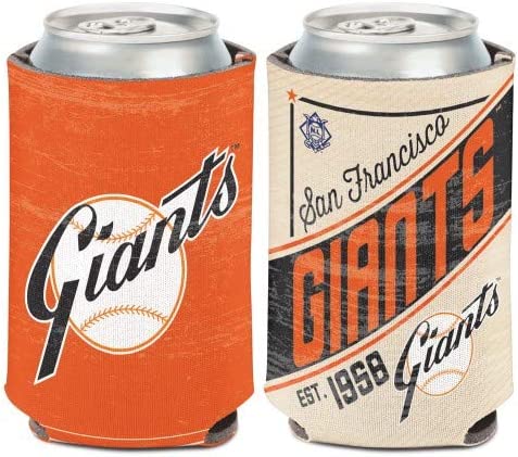 San Francisco Giants Retro Logo Can Koozie Holder Free Shipping! NEW! Collapsible