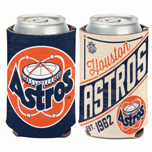 Houston Astros Retro Logo Can Koozie Holder Free Shipping! NEW! Collap –  Hub City Sports