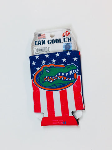 Florida Gators Patriotic Can Koozie Holder Free Shipping! NEW! Collapsible