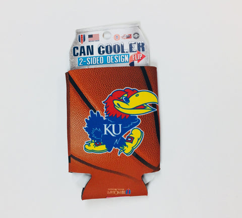 Kansas Jayhawks Basketball Can Koozie Holder Free Shipping! NEW! Collapsible
