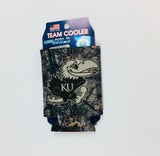 Kansas Jayhawks Camouflage Can Koozie Holder Free Shipping! NEW! Collapsible