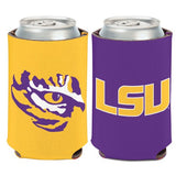 LSU Tigers Purple and Gold Can Koozie Holder Free Shipping! NEW! Collapsible