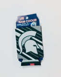 Michigan State Spartans Green Can Koozie Holder Free Shipping! NEW! Collapsible