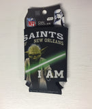 New Orleans Saints Yoda Can Koozie Holder Free Shipping! NEW! Collapsible