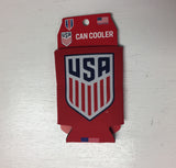 USA Soccer Can Koozie Holder ONE NATION Free Shipping! NEW! Collapsible