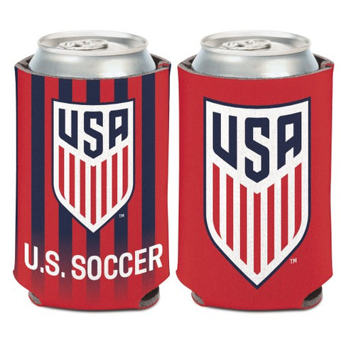 USA Soccer Can Koozie Holder Free Shipping! NEW! Collapsible Stripes