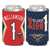 Zion Williamson Pelicans Can Koozie Holder Free Shipping! NEW! Collapsible