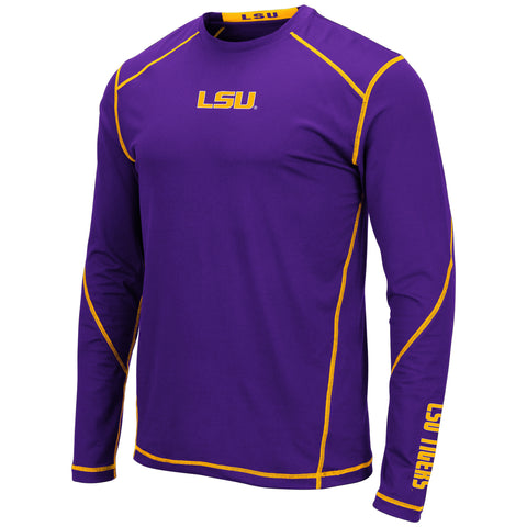 LSU Tigers Purple Long Sleeve Shirt Sizes S-2XL Free Shipping Smithfield