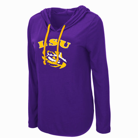 LSU Tigers Womens Purple Hoodie Shirt Sizes M-2XL My Lover