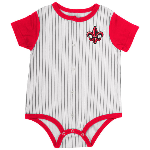Louisiana Ragin Cajuns Infant Onesie Baseball Pinstripes