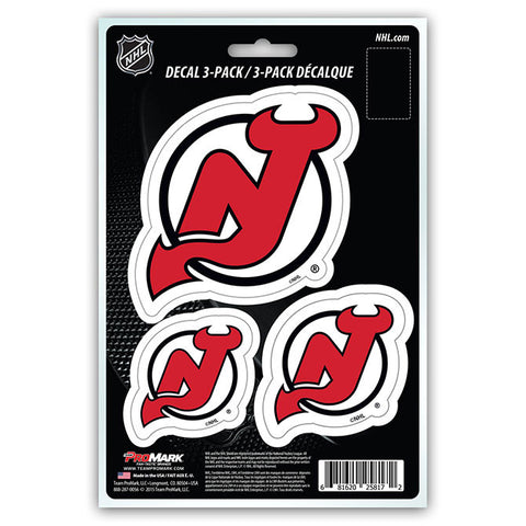 New Jersey Devils Set of 3 Die Cut Decal Stickers NEW Free Shipping!