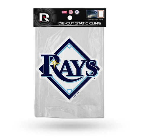 Tampa Bay Rays Die Cut Static Cling Decal Sticker 6 X 2 NEW! Car Window